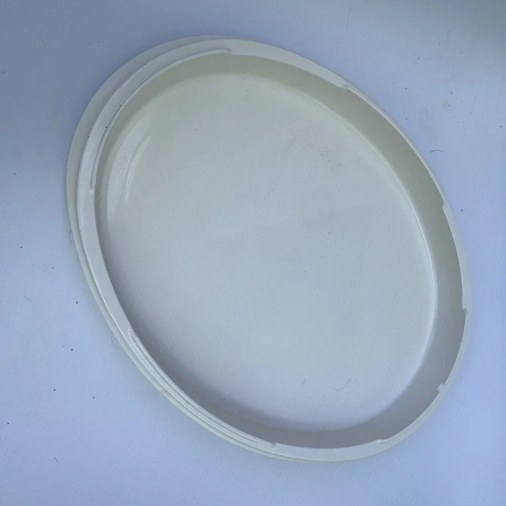 Vtg 1980 Amway Microwave Roaster Micro-Queen Cookware Oval 3-Piece Set (A30)